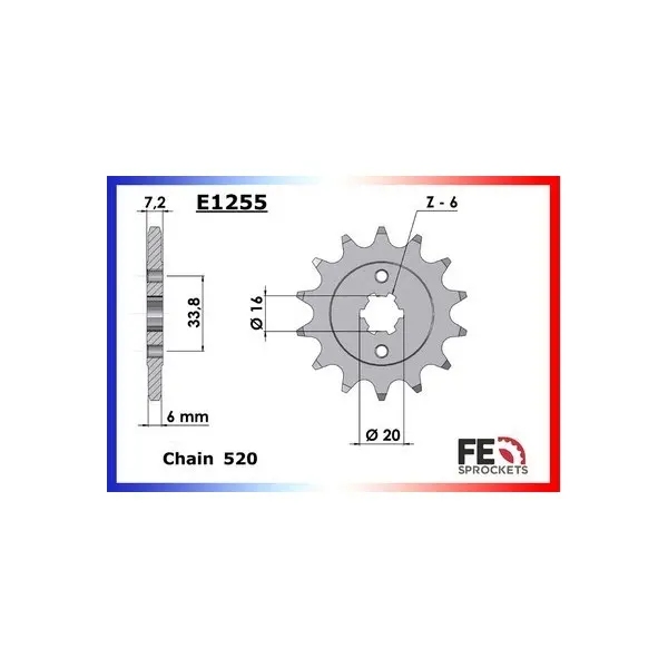 KIT CHAINE FE 125.DUKE '14/16 14X45 RX/XW.SR