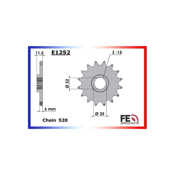 KIT CHAINE FE 400.LC4 GS '93/94 14X48 MXµ