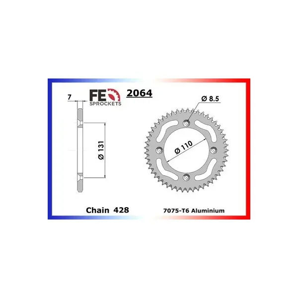 KIT CHAINE FE 105.XC '08/09 14X49 OR
