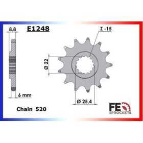 KIT CHAINE FE 125.MC '79 12X57 R* 