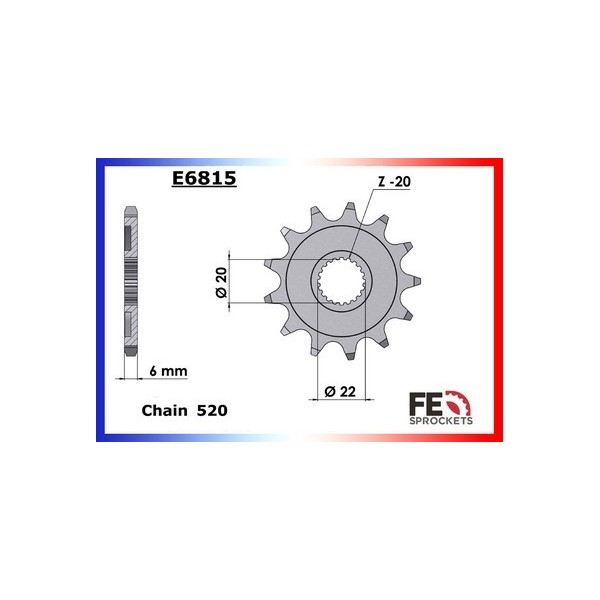 KIT CHAINE FE 250.EC 4T  '11/15 13X50 RU 