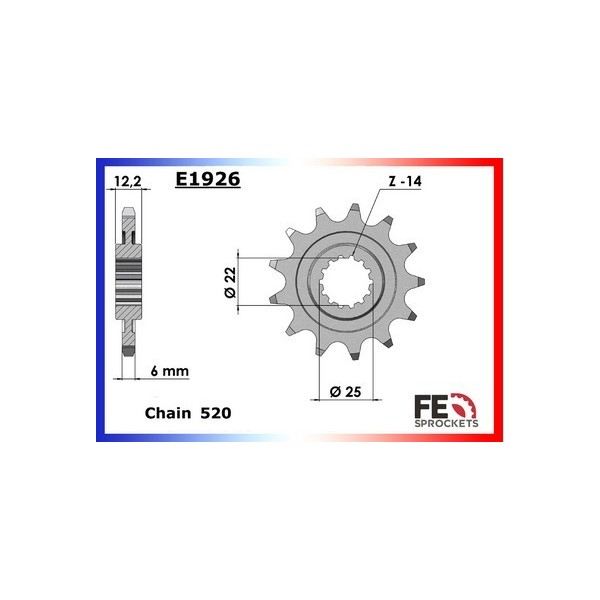 KIT CHAINE FE 400.EC FSE '00/02 13X48 ORµ 