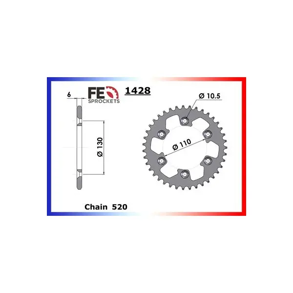 KIT CHAINE FE 450.WILD '03/08 13X39 XWUR