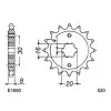 KIT CHAINE FE 125.CR '90/94 12X52 OR