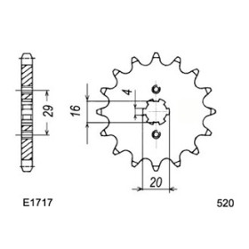 KIT CHAINE FE 125.WRK '87 13X52 OR