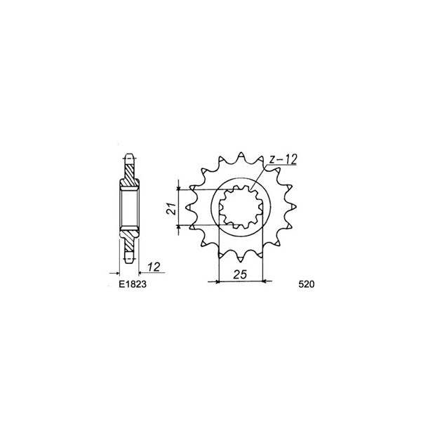 KIT CHAINE FE 500.CR '84 13X53 OR# 