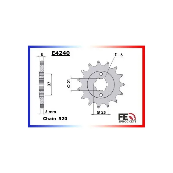 KIT CHAINE FE 400.BAJA / CROSSER '11- 15X40 OR*