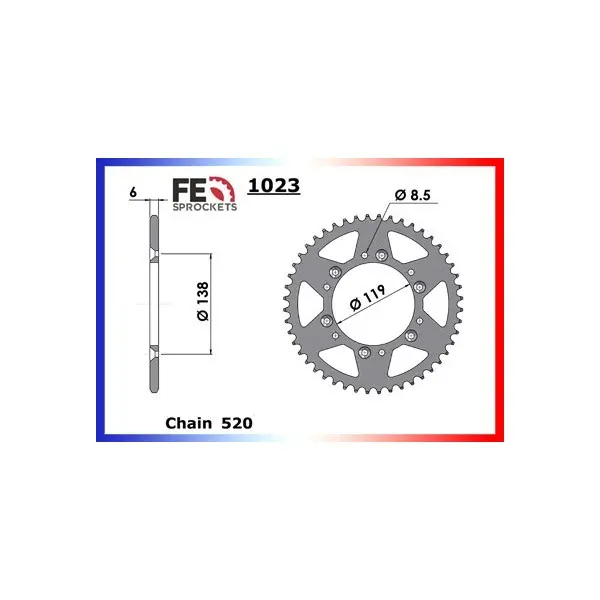 KIT CHAINE FE 350.Enduro '92/95 13X48 RU