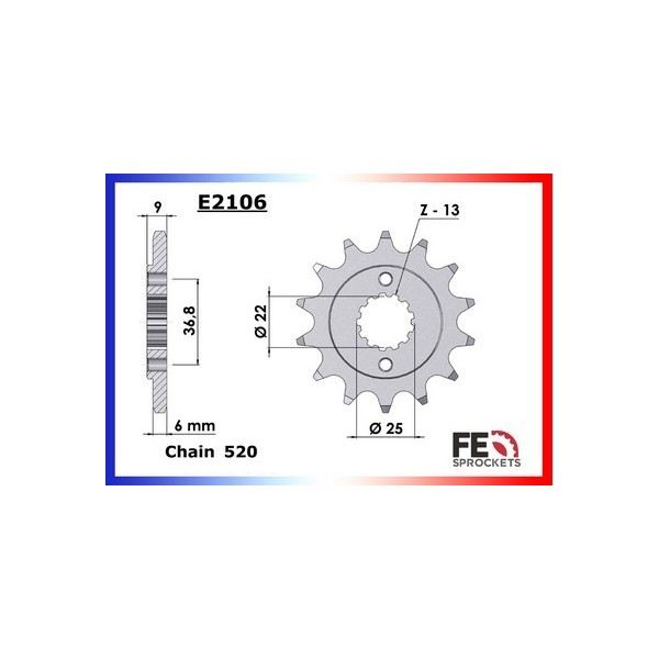 KIT CHAINE FE DINLI.450 '05/06 14X42 XWUR 