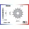 KIT CHAINE FE MASAI125DIRT DB125H 16X39 RX/XW.SR