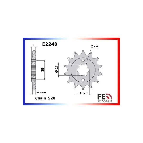 KIT CHAINE FE 150.MXER, 150.MXU '02/09 14X30 XWUR