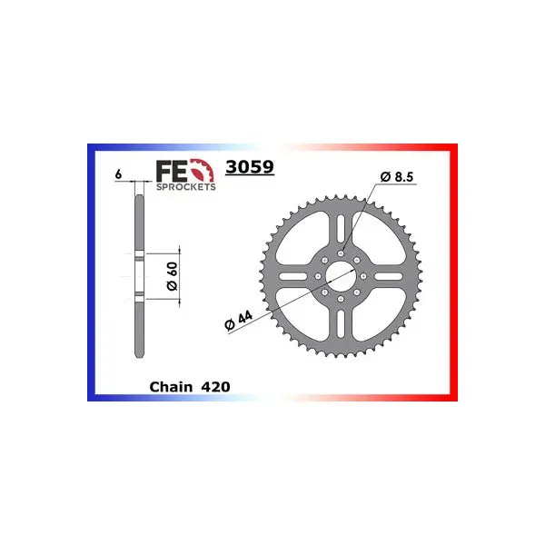 KIT CHAINE FE X.LIMIT.50 '99/02 12X52 SR