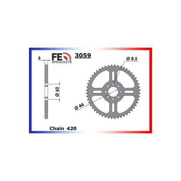 KIT CHAINE FE X.LIMIT.50 '99/02 12X52 HR# 