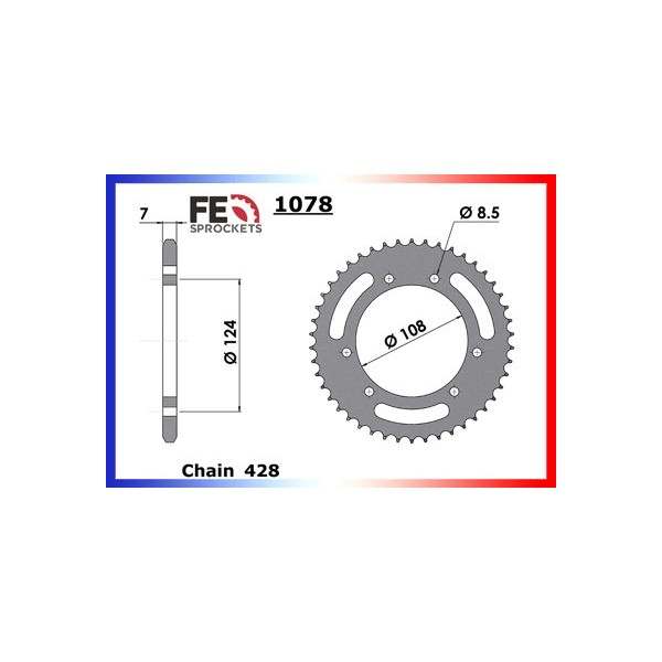 KIT CHAINE FE 125.COUGAR '06/08 14X46 R* 