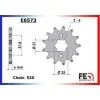 KIT CHAINE FE 125.ROADSTER V2'98 13X53 RX/XW.SR