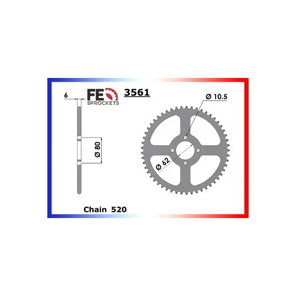 KIT CHAINE FE 125.ROADSTER V2'98 13X53 RX/XW.SR
