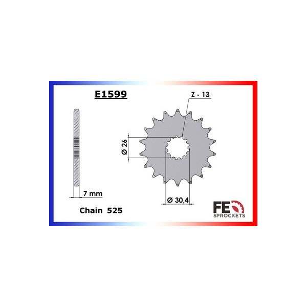 KIT CHAINE FE 800.AMERICA '03/06 17X42 RX/XW.SR* 