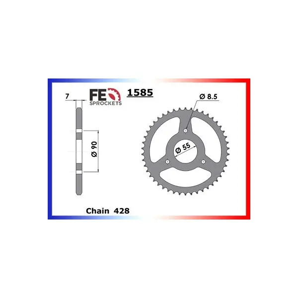 KIT CHAINE FE 125.RS2 MATRIX '06/09 14X46 R