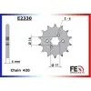 KIT CHAINE FE SENDA.50.R DRD PRO '06/10 12X53 OR