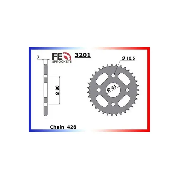 KIT CHAINE FE 50.UR5 '06- 18X35 OR*