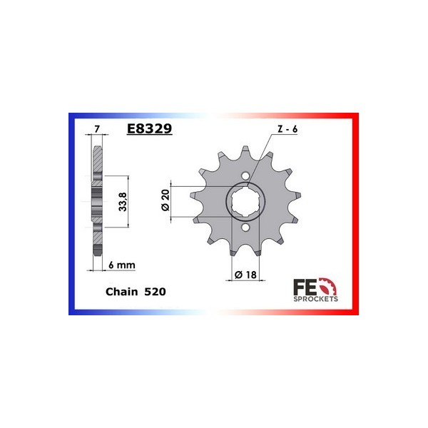 KIT CHAINE FE JIALING 125.JLR '05/07 12X45 OR# 