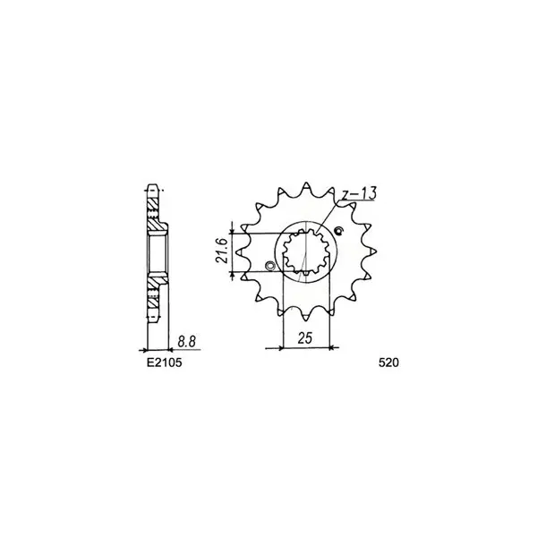 KIT CHAINE FE 500.PREDATOR '02/04 14X37 RX/XW.SR