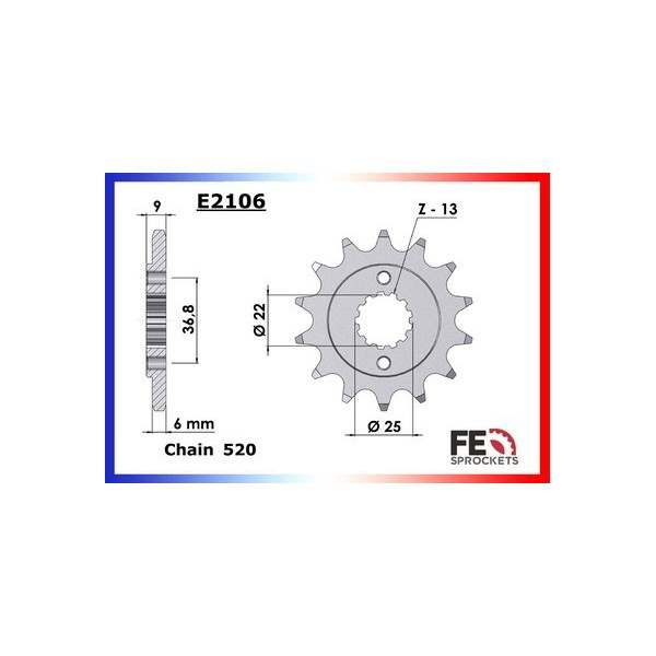 KIT CHAINE FE 500.PREDATOR '05/08 14X38 OR* 