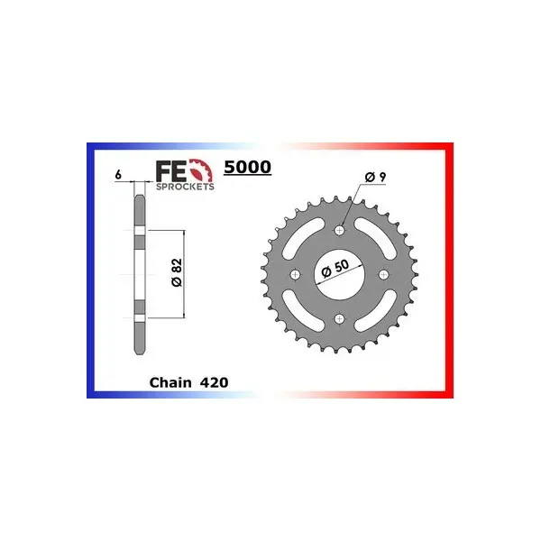 KIT CHAINE FE JC.50 Q'03/04 15X42 R*