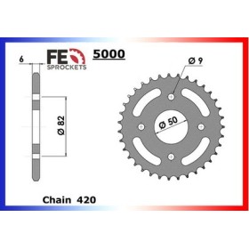 KIT CHAINE FE JC.50 Q'03/04 15X42 HR