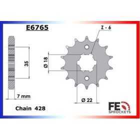  YS.125 '17/19 14X43 RK428KRO # 