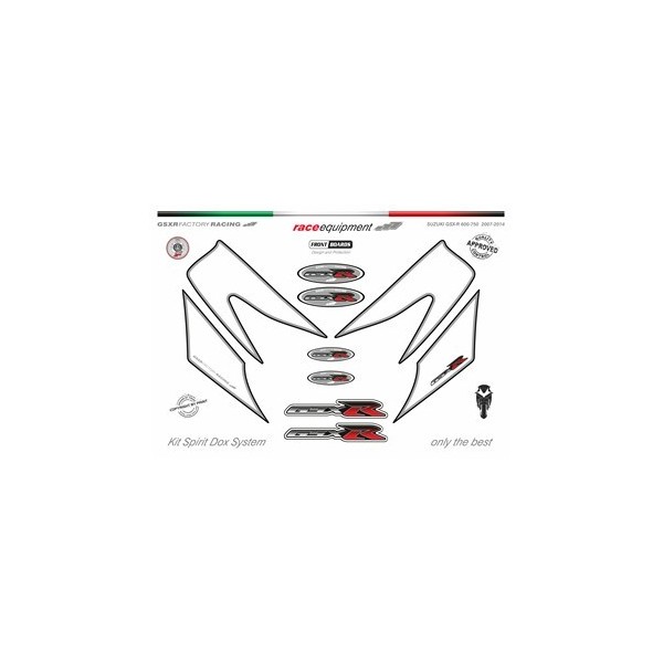  Kit graphique de protection frontale GSXR FACTORY RACING  