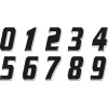  Kit de numéro MINICROSS Noir -- Min. de 10 pièces par numéro.  