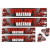  Kits Autocollants 6 pièces "VIOLENT BASTARD" Rouge  