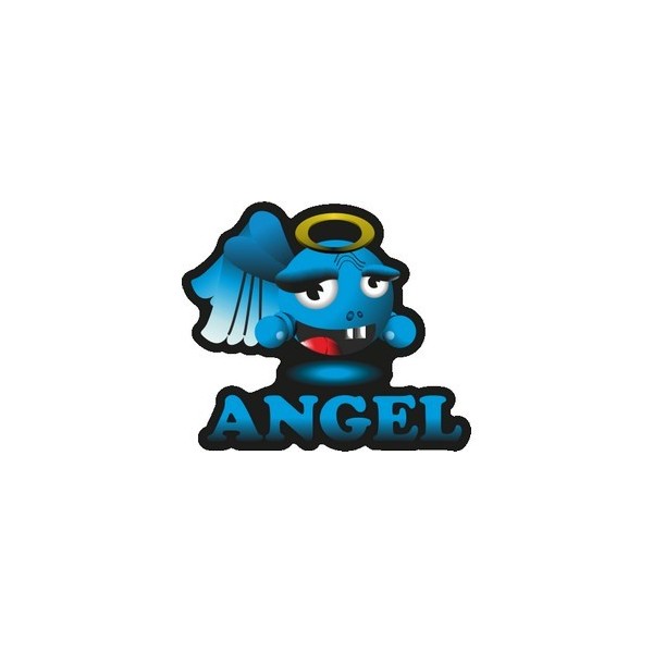  Label déco moto "ANGEL". 2 pièces.  