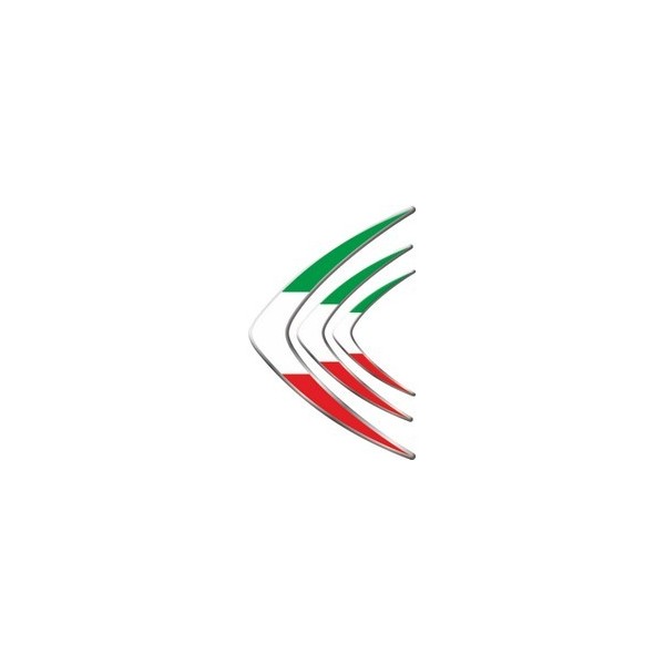  Label en 3D "DRAPEAU DE L'ITALIE"  