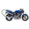  Porte-cléfs en Résine "HONDA HORNET BLEU" Format : 40x40mm  