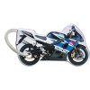  Porte-cléfs en Résine "SUZUKI GSXR 1000" Format : 40x40mm  