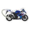  Porte-cléfs en Résine "SUZUKI GSXR 1000 2008" Format : 40x40mm  