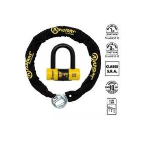 ANTIVOL BLOQUE DISQUE UXTREM MINI SRA + CHAINE 120 LASSO D12