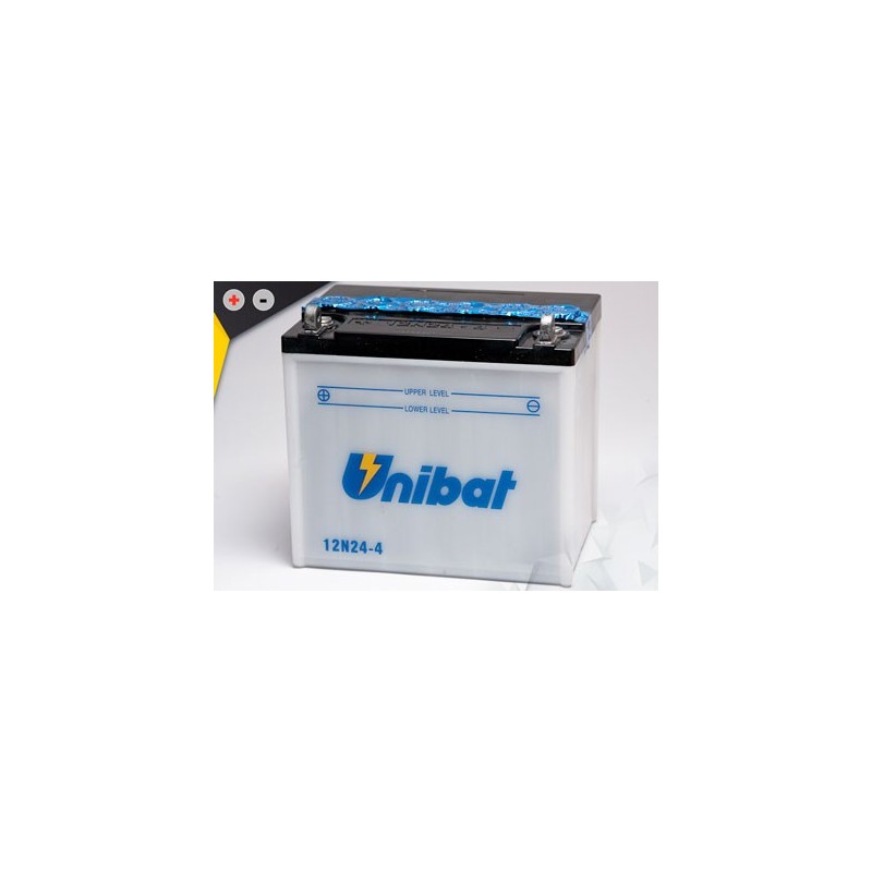  Batterie Unibat 12N24-4 - Livrée avec flacons d'acide séparé.  