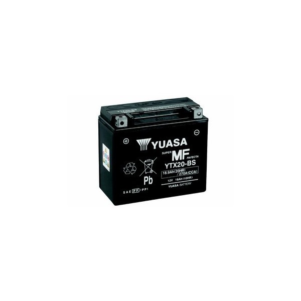  Batterie YUASA YTX20-BS (CBTX20-BS / CBTX20BS / BTX20 / YTX20BS)  