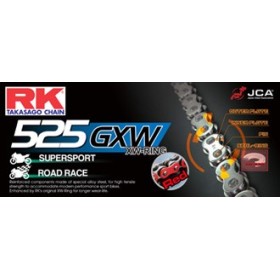 CHAINE RK NR525GXW 130 MAILLONS avec Attache à River.
