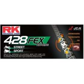 CHAINE RK 428FEX 068 MAILLONS avec Attache Rapide.