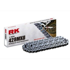CHAINE RK 428MXU 124 MAILLONS avec Attache Rapide.