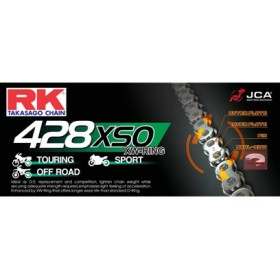 CHAINE RK 428XSO 158 MAILLONS avec Attache Rapide.