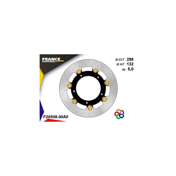  Disque de frein Gamme Essentiel FE.FL20509 / Oeillets Couleurs  