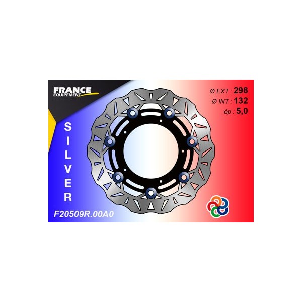  Disque de frein Gamme Silver F20509R.00A0 / Oeillets Couleurs  