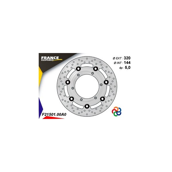  Disque de frein Gamme Essentiel FE.FL21501 / Oeillets Couleurs  