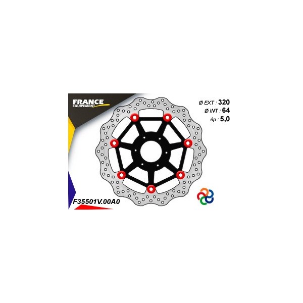  Disque de frein Gamme Essentiel FE.FL35501V / Oeillets Couleurs  