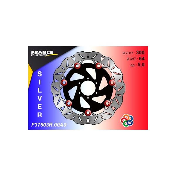  Disque de frein Gamme Silver F37503R.00A0 / Oeillets Couleurs  